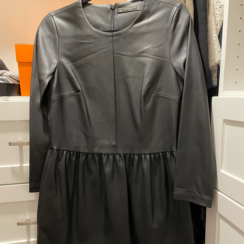 Zara pleather dress